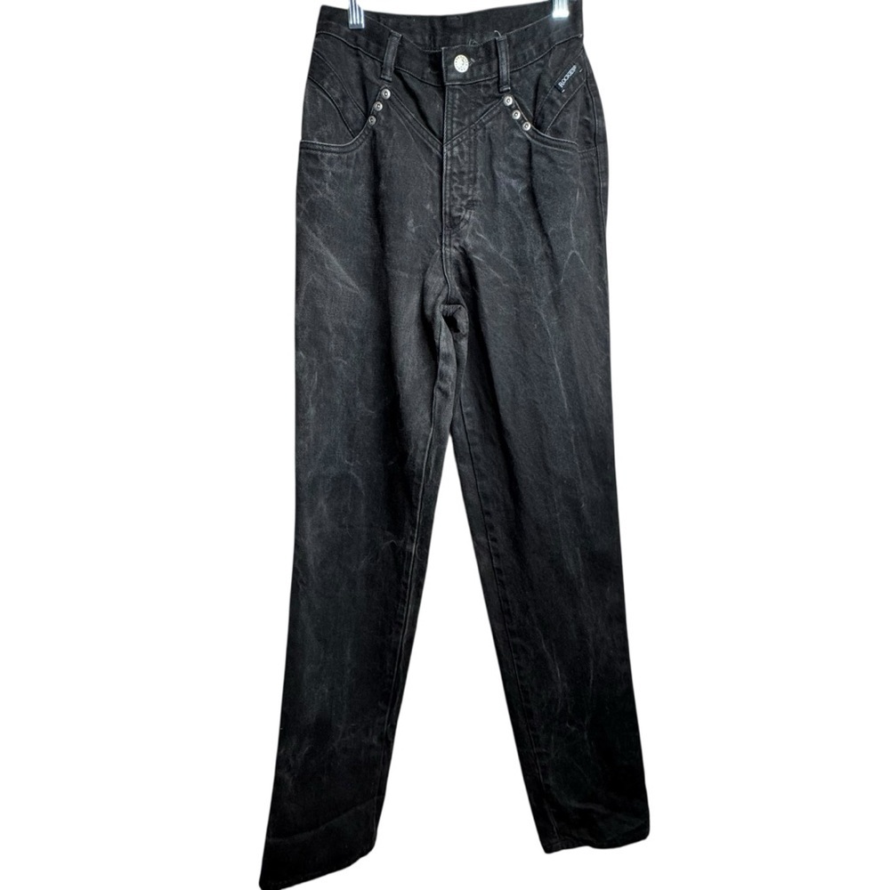 Rocky Mountain Vintage Western High Waist Bareback Black Jeans Size 27 N40